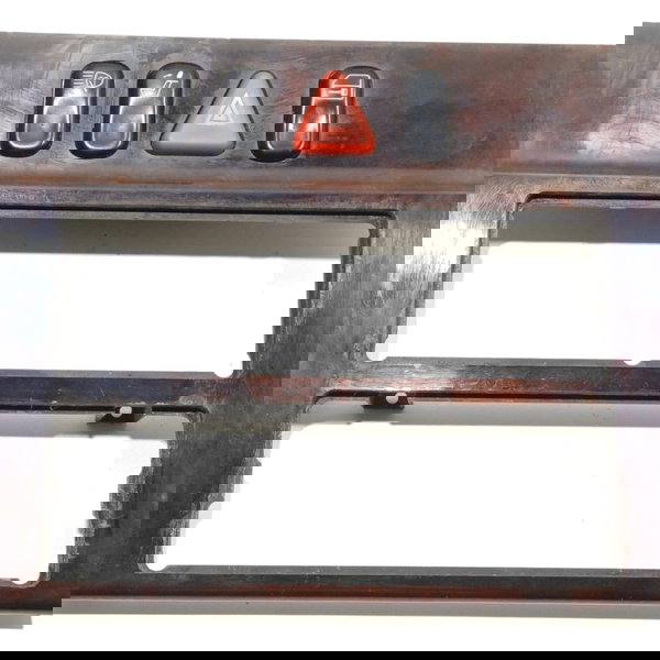 Moldura Central Rádio Botão Alerta Mercedes E320 1997